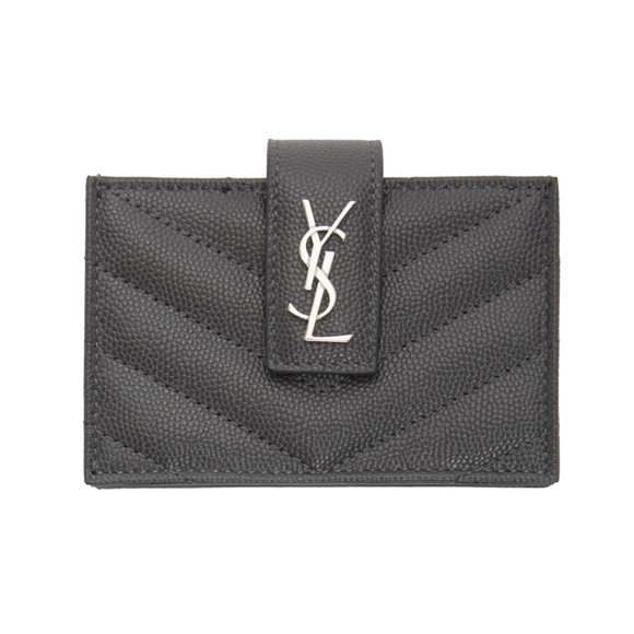 ✨SAINT LAURENT✨ Grey Monogramme Card Holder - Picture 12 of 13